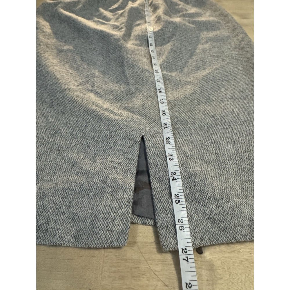 LRL Ralph Lauren Women's Wool Angora Blend Tweed Pencil Skirt Gray Sz 12 - Picture 7 of 8